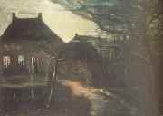 Vincent Van Gogh The Parsonage at Nuenen by Moonlight (nn04) oil